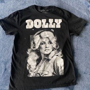MAD Engine Black Dolly Parton Graphic Tee